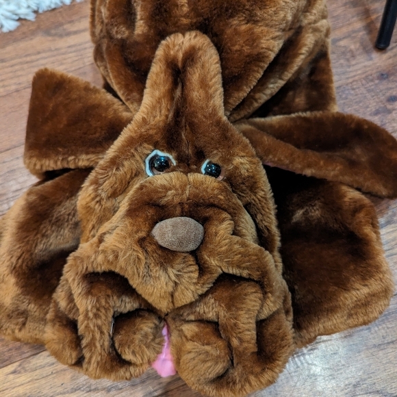 Vintage Senitt Ultra Rare Wrinkles The dog Plush back pack Bag 70s 80s - Picture 8 of 17